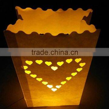 Modern High Quality White Wishing Candle Bags For Party Decoration