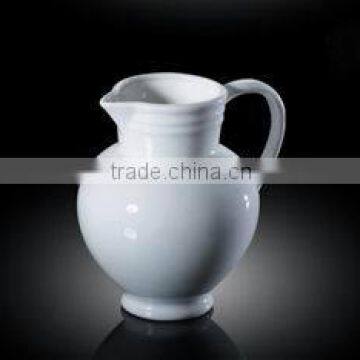 H1743 factory oem logo 640ml super white ceramic kettle porcelain