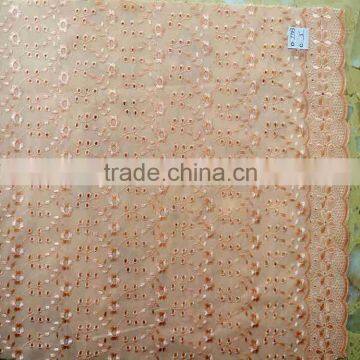 QINGDAO DAIFEI HOT T/C COLOR EMBROIDERY FABRICS 42/43 photo-3