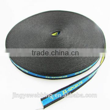 100% PP jacquard customized logo webbing