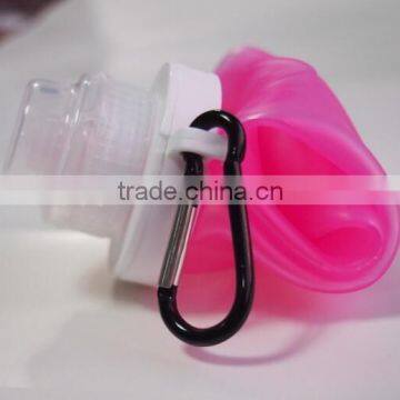 BPA Free Heat Resistant Collapsible Silicone Bottle Food Grade Reusable Fodable Bottle photo-3