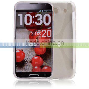 Durable Soft Gel Silicone Skin Thermoplastic TPU Case Cover for Optimus G Pro