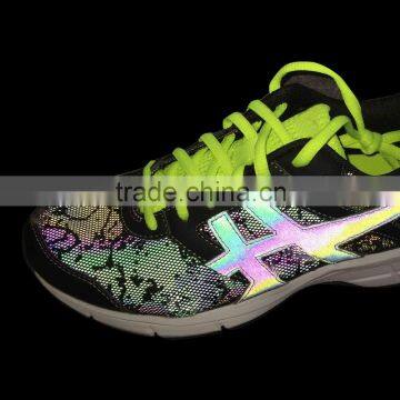 Factory price with reflective tissue fabric for sports shoes