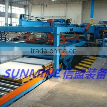 Sunmine branded metal sheet uncoiling and filming line
