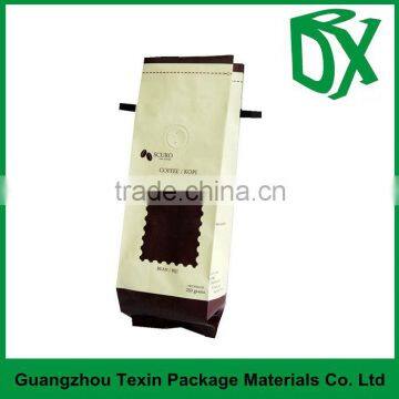 China Guangdong Accepted Customized Tin Tie Coffee Beans Bag