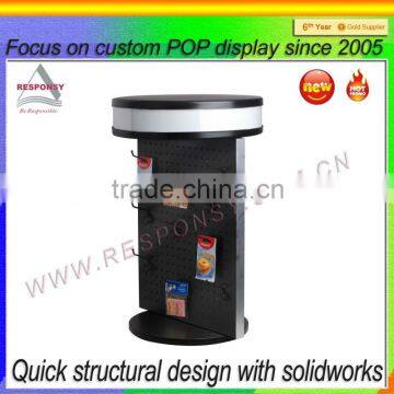 Spinning Floor Battery Display Rack Metal&wood Customized Design photo-2