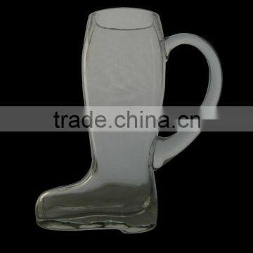 Boot shaped glass with handle