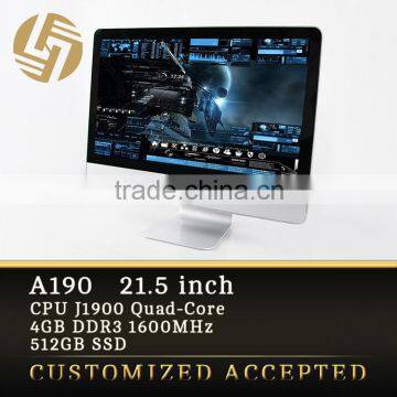 High quality 21.5 inch pc all in one desktop 12v low power computers