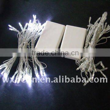 Battery LED string light/fairy light/christmas tree light white 3 AA batteries 48leds