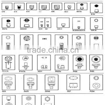 halogen porcelain with plastic cover GU10 bulb holder electric socket