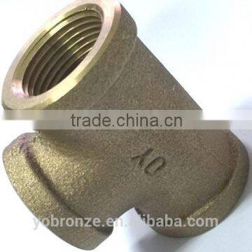 excellent quality manufacture in Taiwan bronze tee pipe fittings