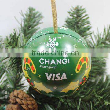 2016 christmas gift tin ball