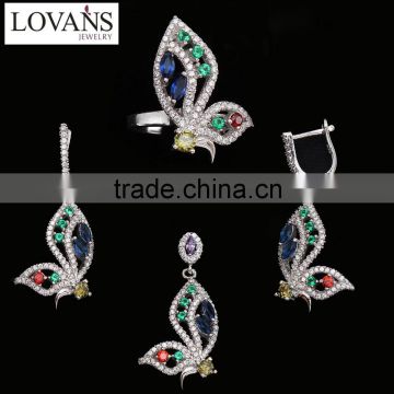 Products China 925 Sterling Silver Jewelry Set Butterfly Jewelry Themed Items TZ-0228