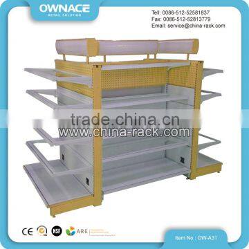 Cosmetics Glass Shelf With Top and Side Sign Light Box photo-2