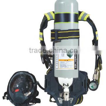 Self-contained positive air rebreathing apparatus