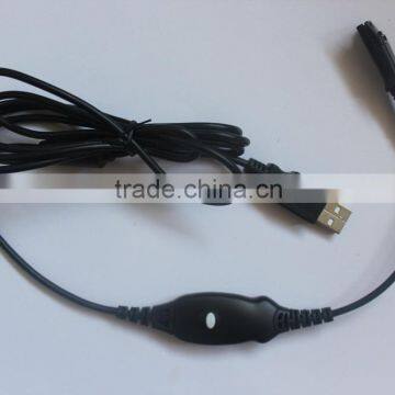 USB cable with QD connection for USB headset