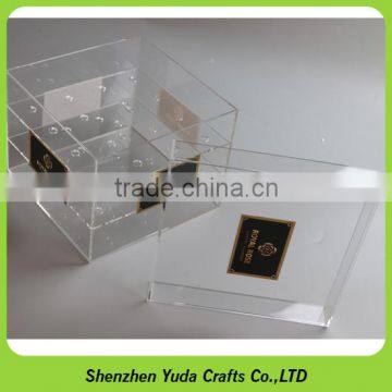 Wholesale Sweety Valentine's Day Acrylic Flower Case Dustproof Rose Box photo-2
