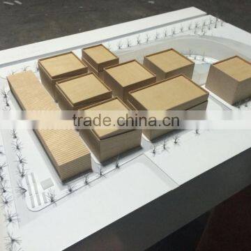 1/1000 Scale Wood Material Working Model of Stock Exchange Center photo-4