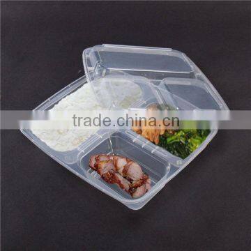 SM6-1109 FOOD INDUSTRY WHOLESALE DISPOSABLE PLASTIC BENTO BOX FAST FOOD PACKAGING BOX WITH COLOR PRINTED