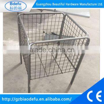 Market Metal Chrome Dump Bin , Large Basket, 50 x 50 x 75cm H