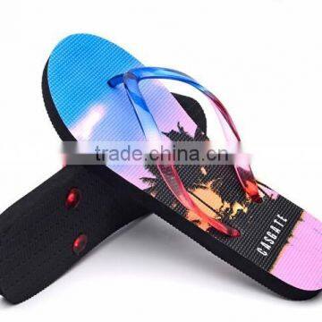 2015 summer outdoor beach oem custom printed flip flops sandals wholesale