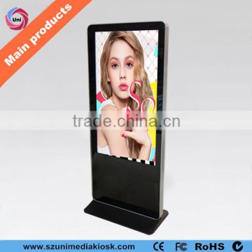 Smart wifi airport station 42 inch floor standing LCD advertising screen