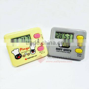 Mini countdown timer with display digital wall clock timer battery light with timer