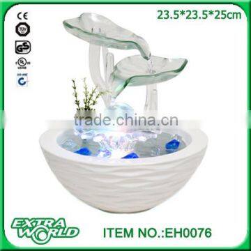 Indoor Tabletop Glass & Ceramic Water Feature Fountain photo-4