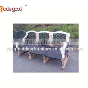 Living Room Chair Specific Use and Home Furniture General Use Chair cast aluminum garden furniture three-seat sofa