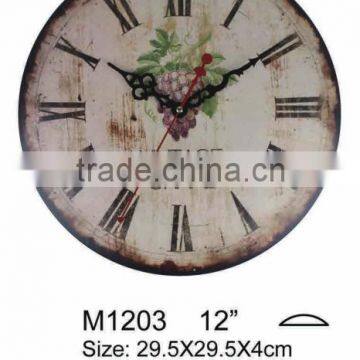 high quality roof shape dome round wall clock for gifts