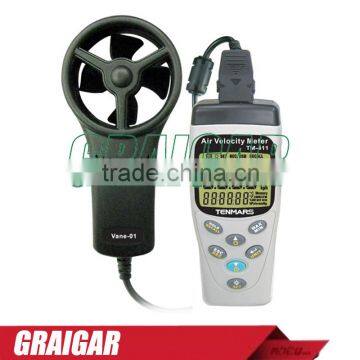 TENMARS TM-411/412/413/414 Air Velocity Meter Airspeed Anemoscope Anemometer -20~50C