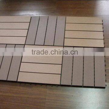 PE DIY wood and plastic flooring outdoor decking flooring