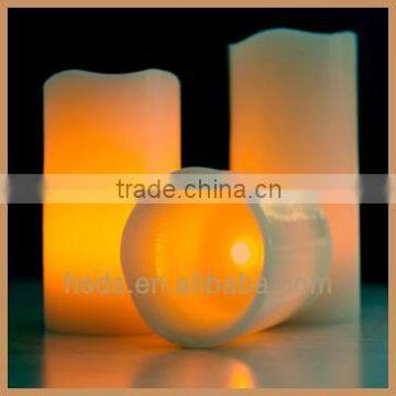 Real paraffin wax wavy mouth led candle bulb