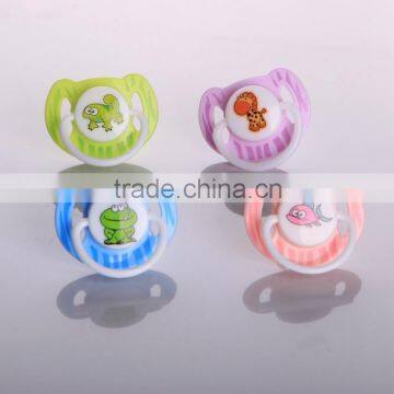 Funny printed lliquid silicone nipple Baby pacifier