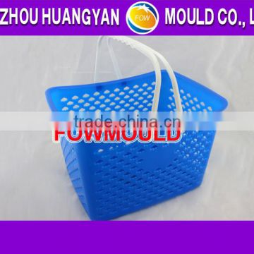 1 cavity injection mould for plastic basket with handle