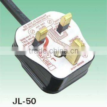 UK assembled 3 pin plug and uk bs 1363 plug JL-50