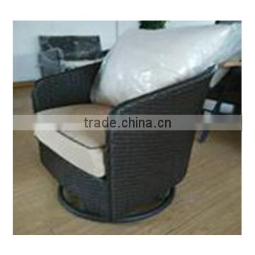 weatherproof and fireproof rattan garden cheap swivel chair