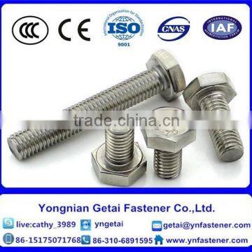 Stainless Steel 304 DIN933 DIN931hex Bolt and Nut and Washer photo-2