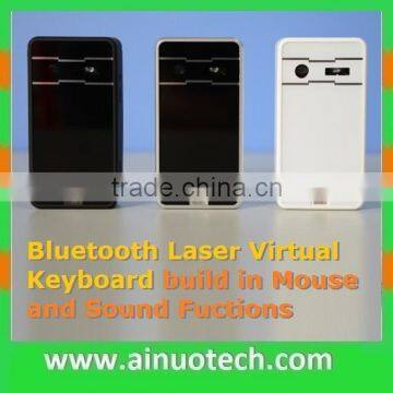 2015 new design bluetooth virtual laser keyboard mouse sound fuctions