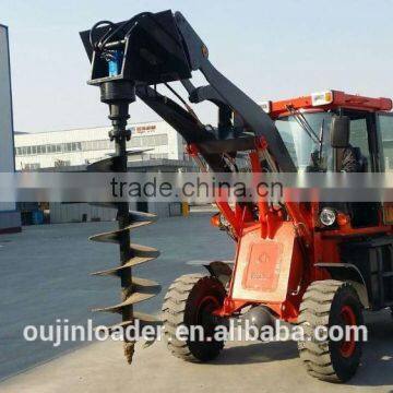 1.6ton electric wheel loader with Auger ROPS