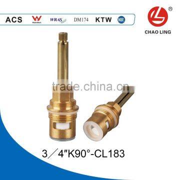 3/4" brass quick open faucet ceramic disc cartridge with long lever