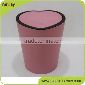 Unique Design Colorful Chrome Plated Lid Trash Can