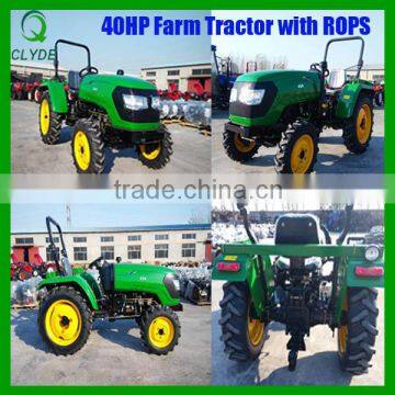 40hp traktor 4x4 mini farm tractor with plow