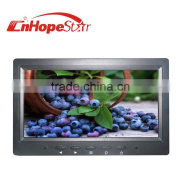 Good sale 16:9 vga hdmi DC12v 7 inch lcd monitor with av input