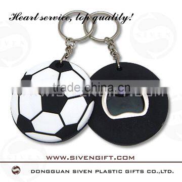 Custom Design Soft Pvc Rubber Bottle Opener Keychain photo-2