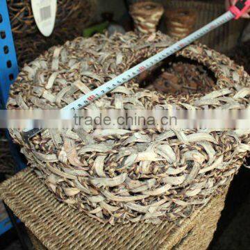 Rustic Rattan Pots