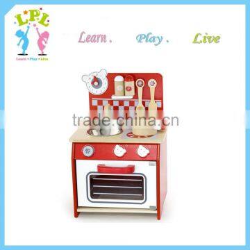 LPL brand high quality wooden educational kids toy kids mini Kitchenware set wooden kitchen toy for sale