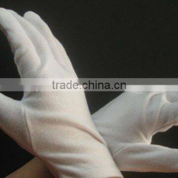 ceremony meeting dance parade band cotton gloves white black cotton nylon gloves