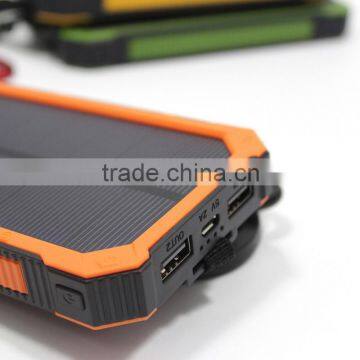Hot Selling Waterproof Portable 10000mah Solar Power Bank photo-2