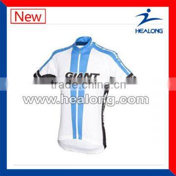 blue ctcling jersey,custom cycling top for men